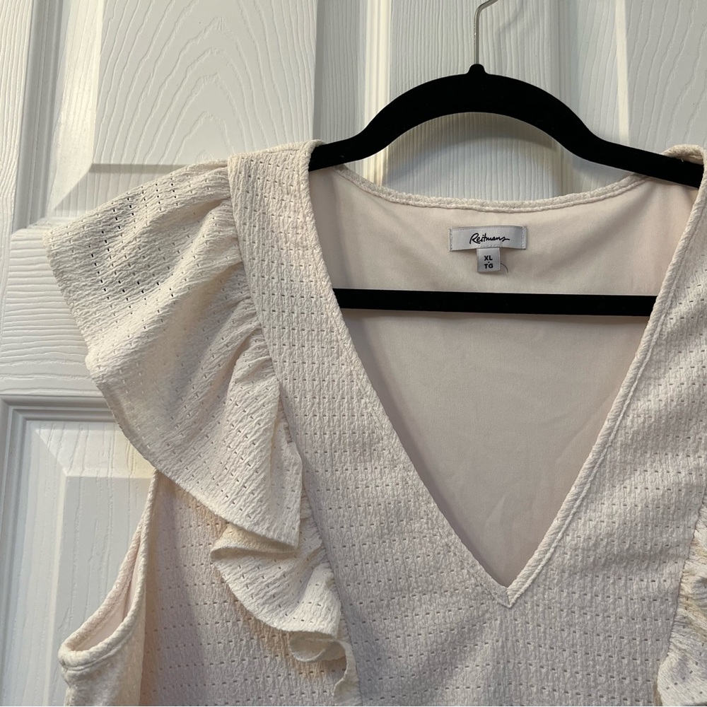 Cream Dress with Ruffles - Picture 4 of 8